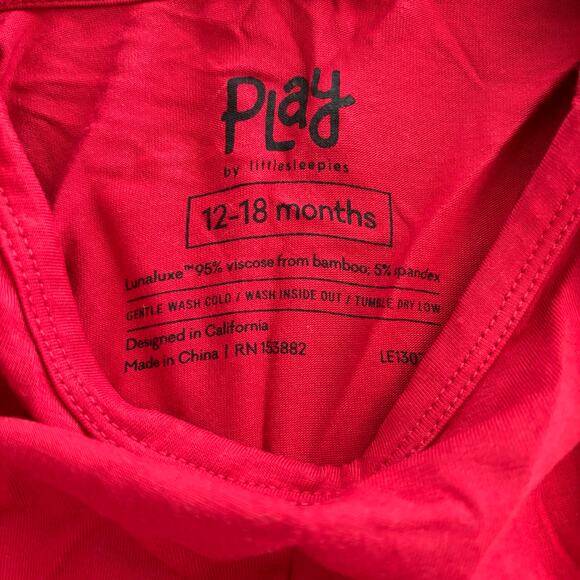 Little Sleepies Red Tulle Twirl Dress with Bloomers 12-18 months EUC - Picture 3 of 6